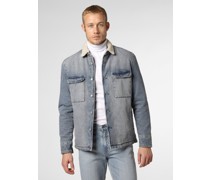 Jeansjacke  Baumwolle light stone
