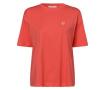 T-Shirt  Baumwolle koralle bedruckt