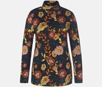 Langarmshirt  Viskose  gemustert