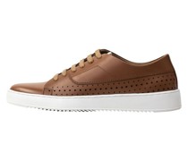 Sneakers aus Leder  kastanie