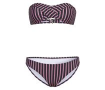 Bikini  Polyamid blau gemustert