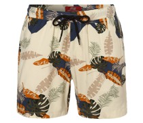 Shorts  Regular Fit Viskose sand gemustert