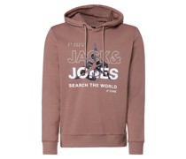 Kapuzenpullover  Sweat rosenholz bedruckt