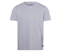 T-Shirt  Jersey weiß gestreift