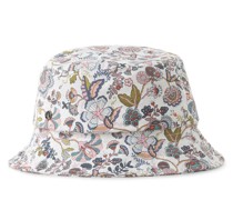 Bucket Hat  Baumwolle weiß gemustert