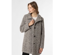 Jacke mit Alpaka-Anteil  taupe meliert