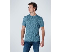 T-Shirt  Baumwolle aqua meliert