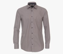 Businesshemd  Modern Fit Baumwolle  gemustert Kent