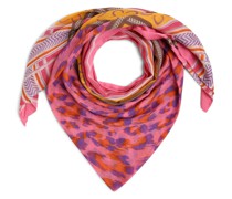 Tuch  pink gemustert