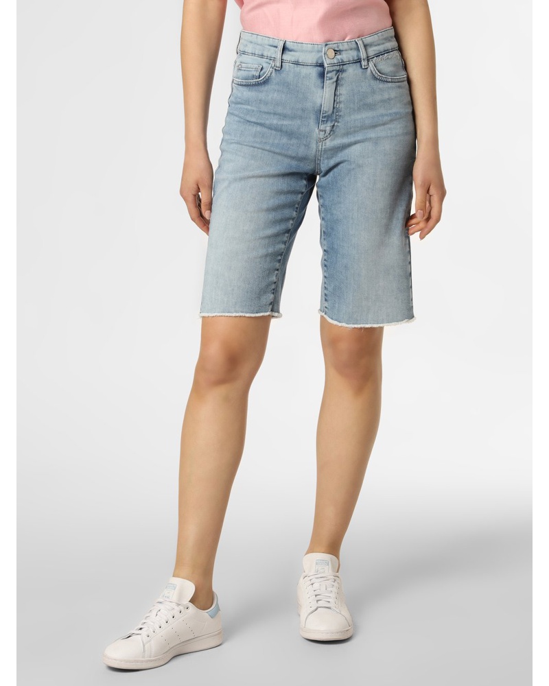 Marc Cain Damen Jeansshorts Baumwolle bleached