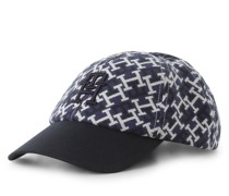 Cap  Baumwolle indigo gemustert