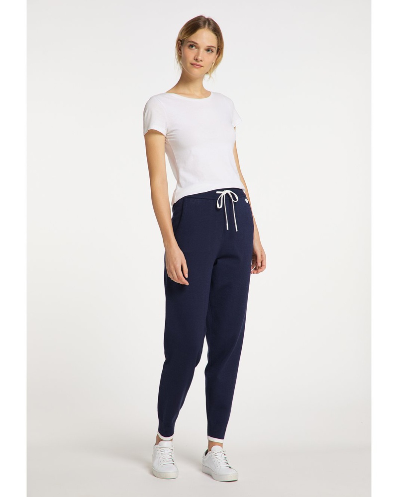 DreiMaster Damen Strickhose Viskose marine