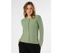 Strickjacke  Feinstrick erbse