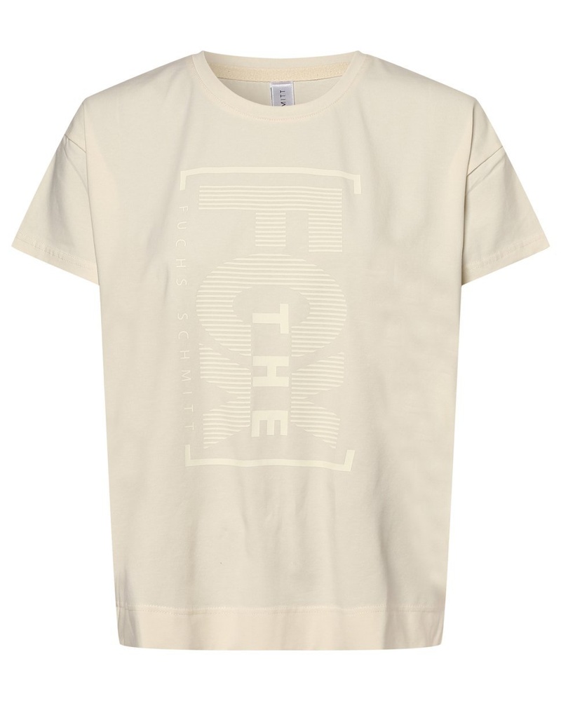 Fuchs Schmitt Damen T-Shirt Baumwolle ecru bedruckt