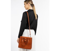Henkeltasche  Leder camel