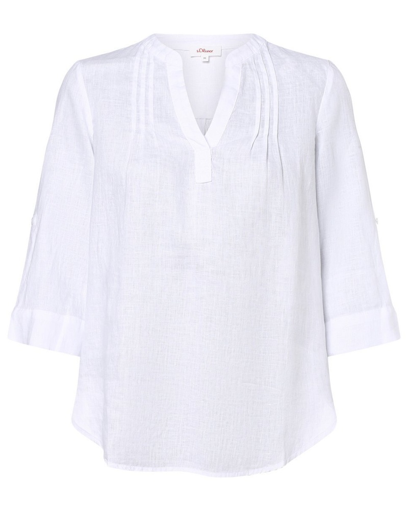 S.Oliver Damen Leinenbluse