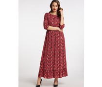Maxikleid  Viskose  gemustert