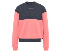 Sweater  Baumwolle marine gemustert