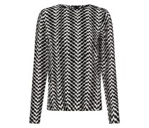 Blusenshirt  Viskose schwarz gemustert