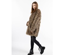 Faux Fur Mantel  Textil