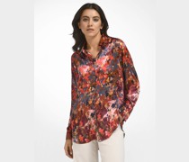 Longbluse  Seide  bedruckt