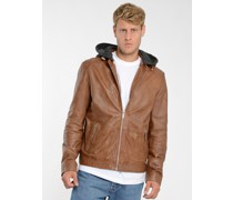 Lederjacke  cognac