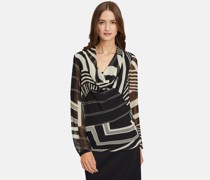 Business-Bluse   gemustert