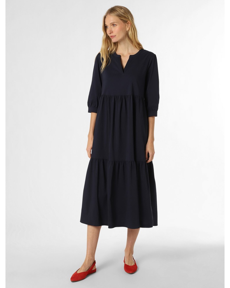 Marie Lund Damen Kleid Baumwolle marine