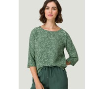 Blusenshirt  Viskose mint gemustert