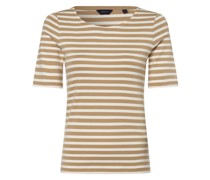 T-Shirt  Baumwolle sand gestreift