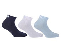 Socken 3er Pack  Baumwolle blau