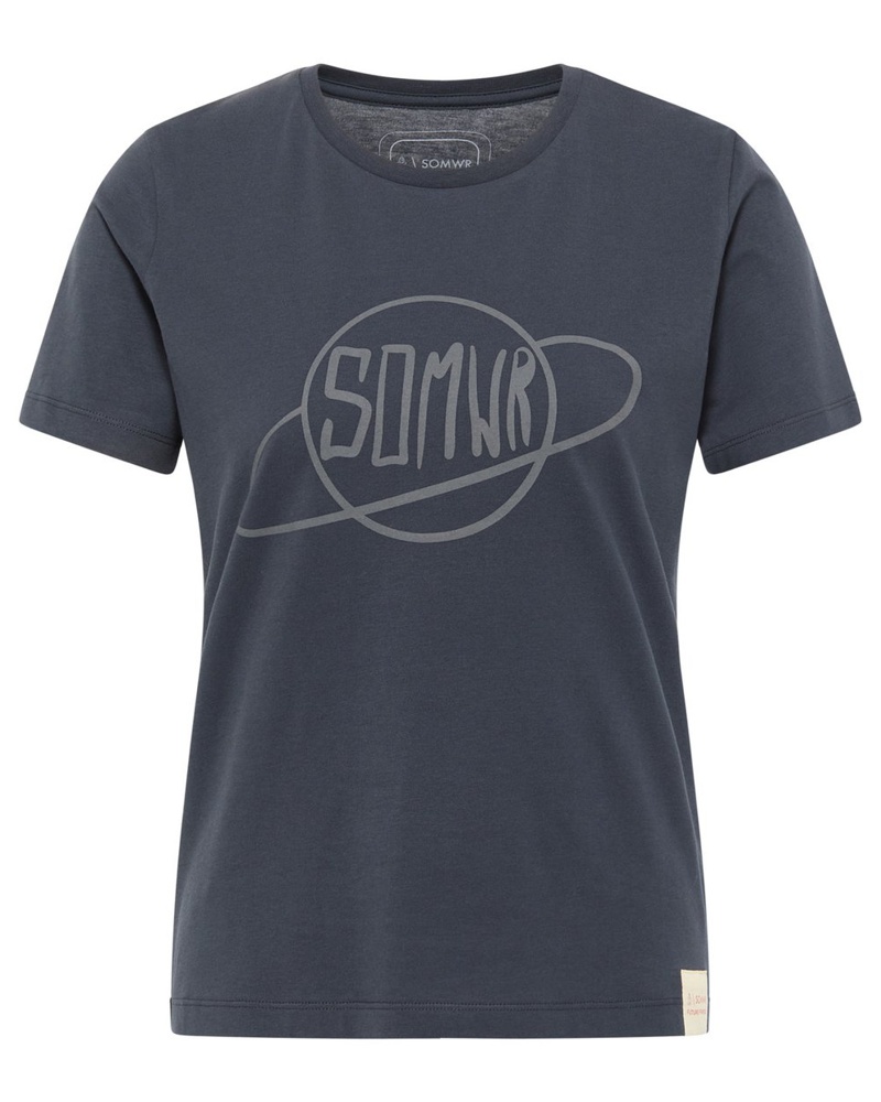 SOMWR Damen T-Shirt Baumwolle marine