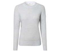 Pullover mit Mohair-Anteil  Wolle hell