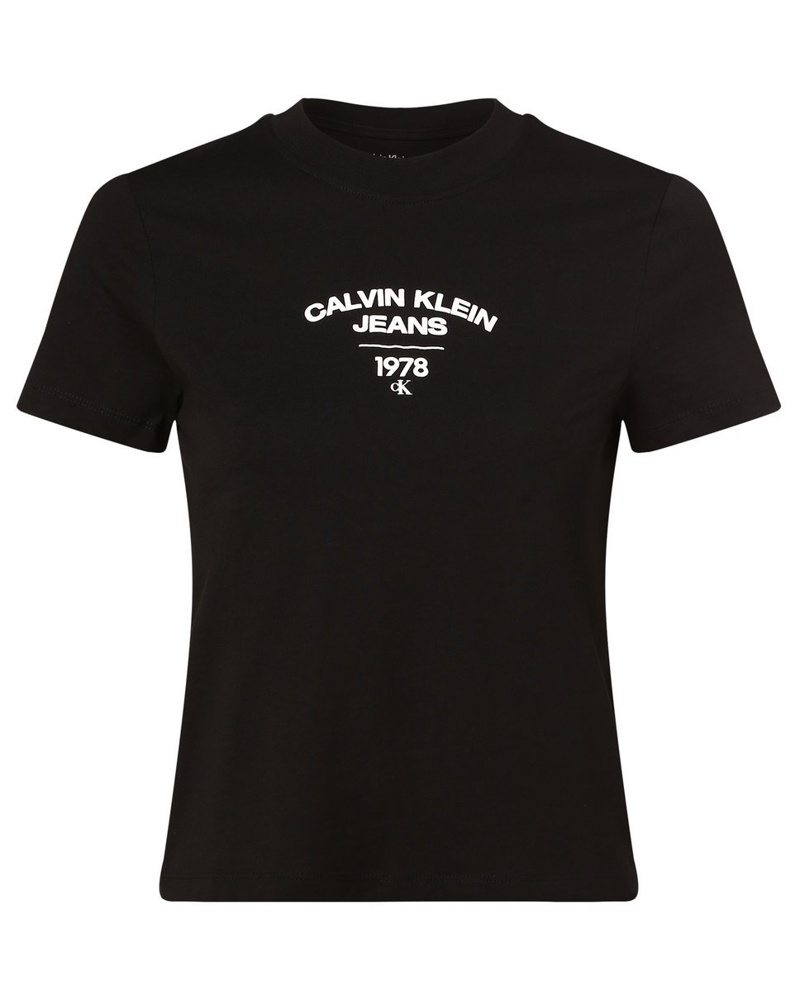 Calvin Klein Damen T-Shirt Baumwolle bedruckt