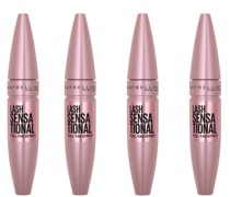Lash Sensational Volumising and Thickening Eyelash Lengthening Mascara - 01 Very Black (Pack of 4)