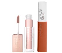 Lifter Gloss and Superstay Matte Ink Lipstick Bundle (Verschiedene Farbnuancen) - 135 Globe Trotter