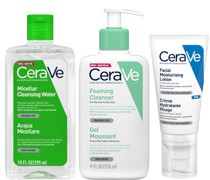 Foaming 3 Step Double Cleanse and Moisturise Bundle