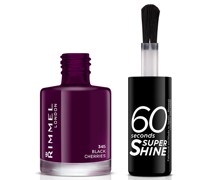 60 Seconds Super Shine Nail Polish 8 ml (verschiedene Farbtöne) - Black Cherries