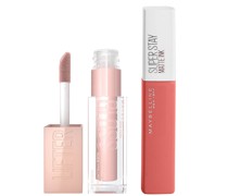 Lifter Gloss and Superstay Matte Ink Lipstick Bundle (Verschiedene Farbnuancen) - 130 Self Starter