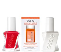 Gel Red Nail Polish and Apricot Cuticle Oil Care Bundle