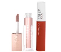 Lifter Gloss and Superstay Matte Ink Lipstick Bundle (Verschiedene Farbnuancen) - 140 Groundbreaker