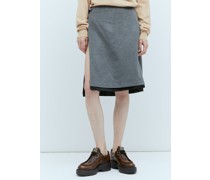 Velour Midi Skirt