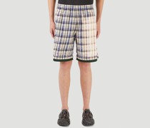 Bleached Check Shorts