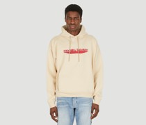 Martine Rose 3d Logo Hooded Sweatshirt - Mann Sweatshirts Beige M