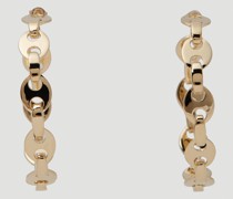 Eight Link Nano Hoop Earrings -  Schmuck