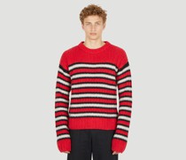 Striped Knitted Sweater -  Strick  Xl