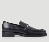 Square Toe Chain Loafers