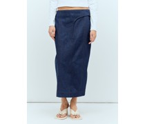 La Jupe De Nimes Obra Midi Skirt