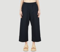 Plan C Wide Leg Pants - Frau Hosen Navy It - 40