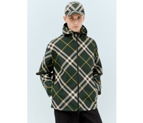 Hooded Check Jacket